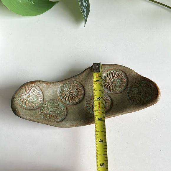 Handmade Pottery Trinket Jewelry Dish Abstract Decor Vintage - Picture 11 of 14